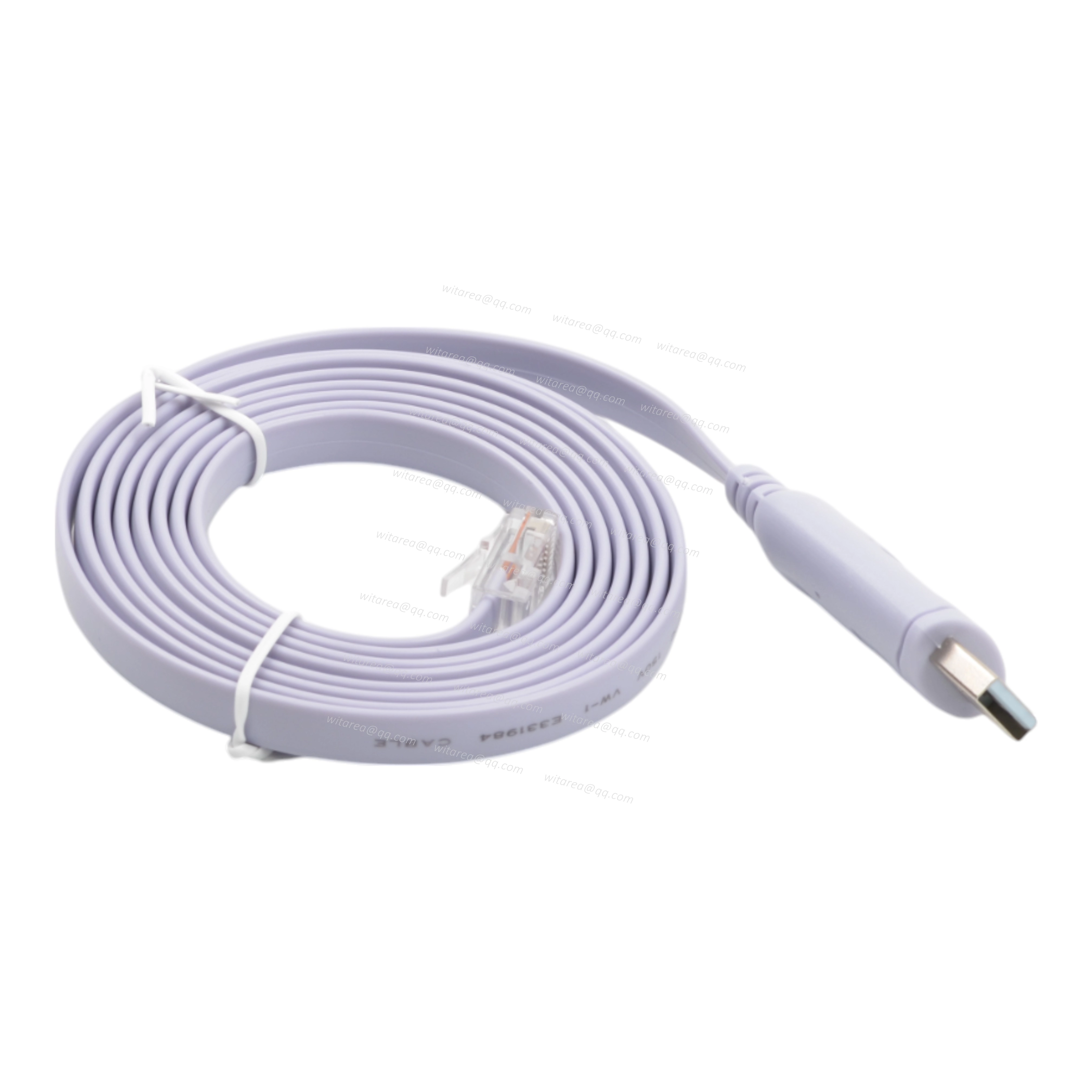 USB AM to RJ45 Ethernet LAN Network Patch Flat Cable