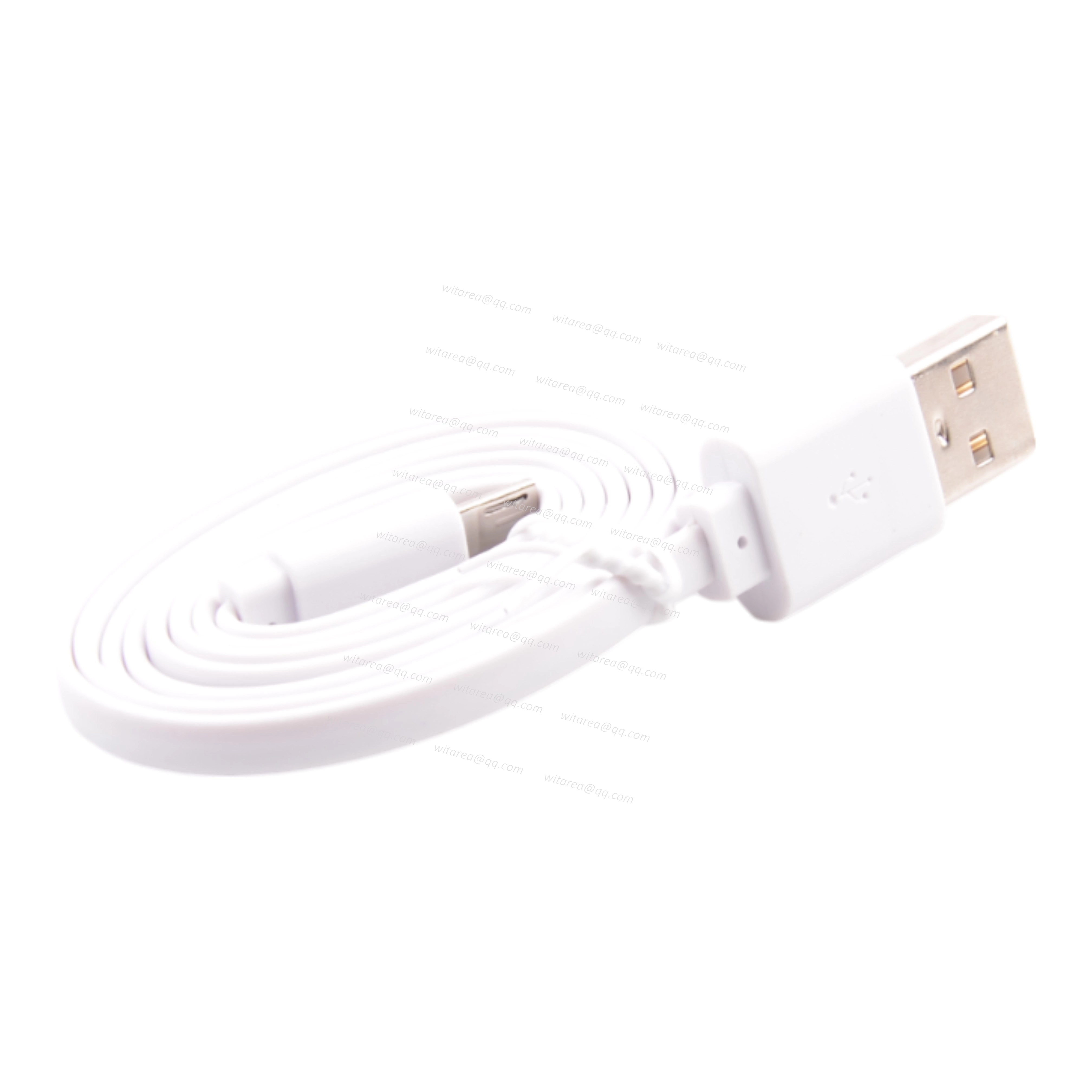 USB A to Micro B Flat Charging Cable