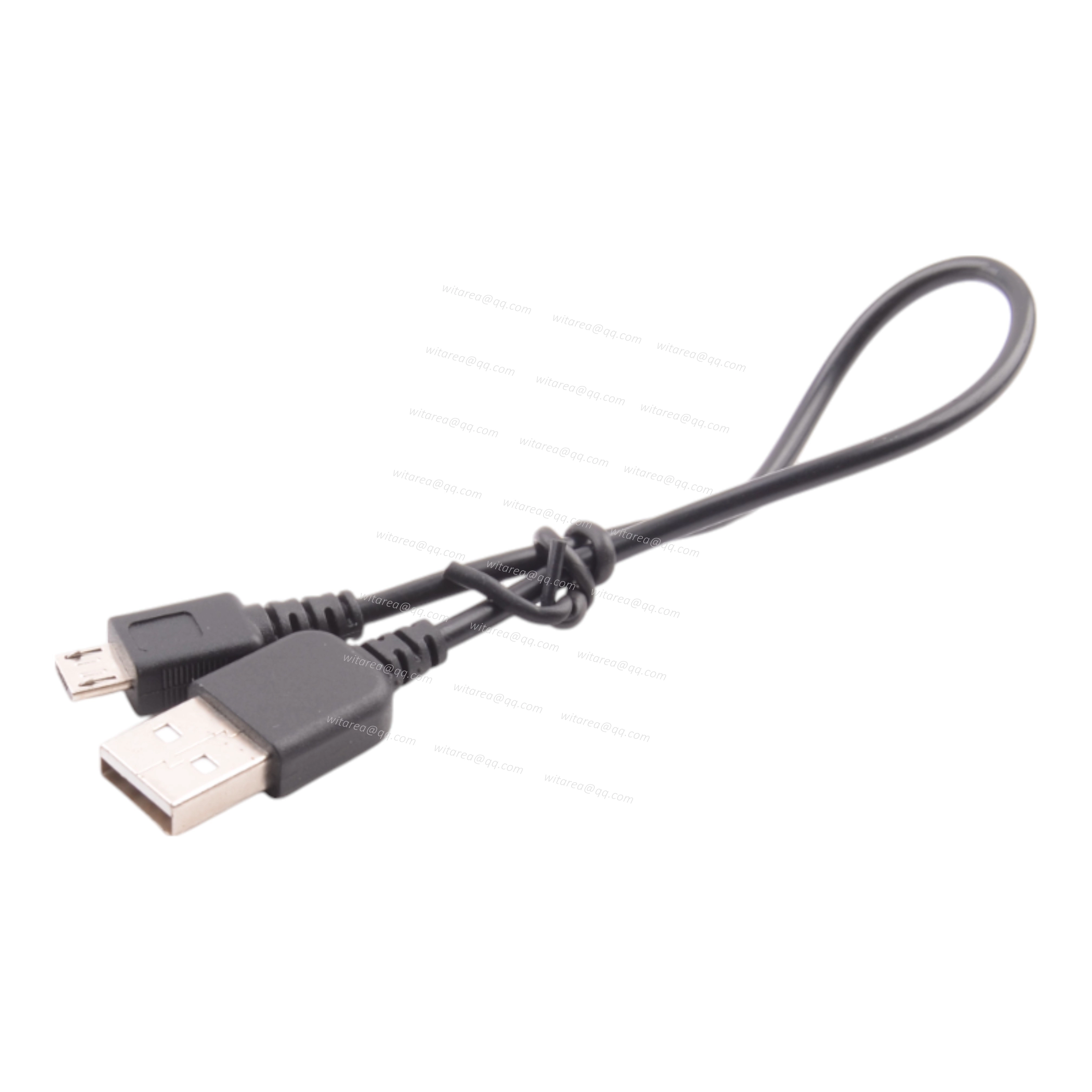 Short USB A to Micro B Charging Cable