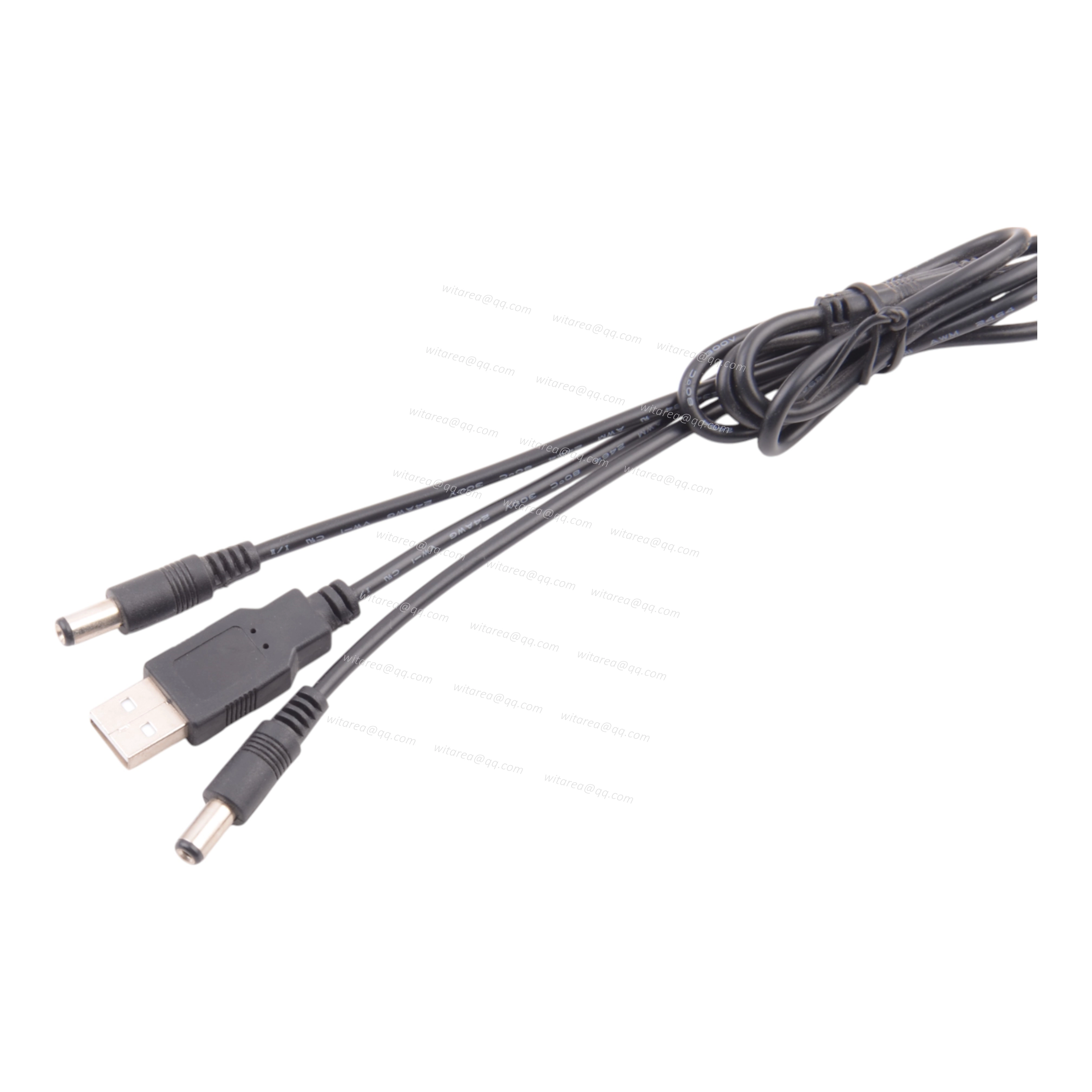 USB AM To DC5525 Splitter Cable