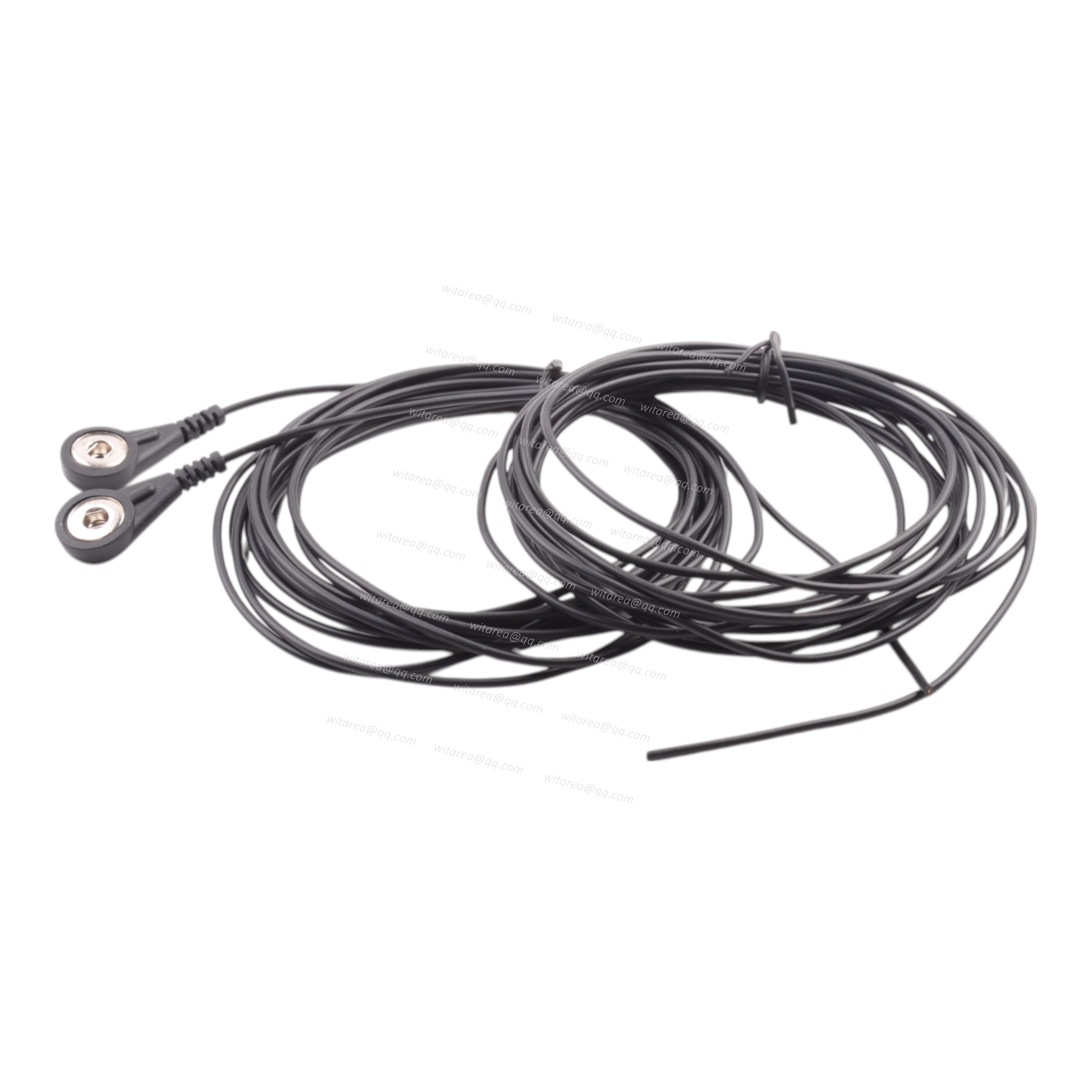 Electrode Snap To Open Ended Cable