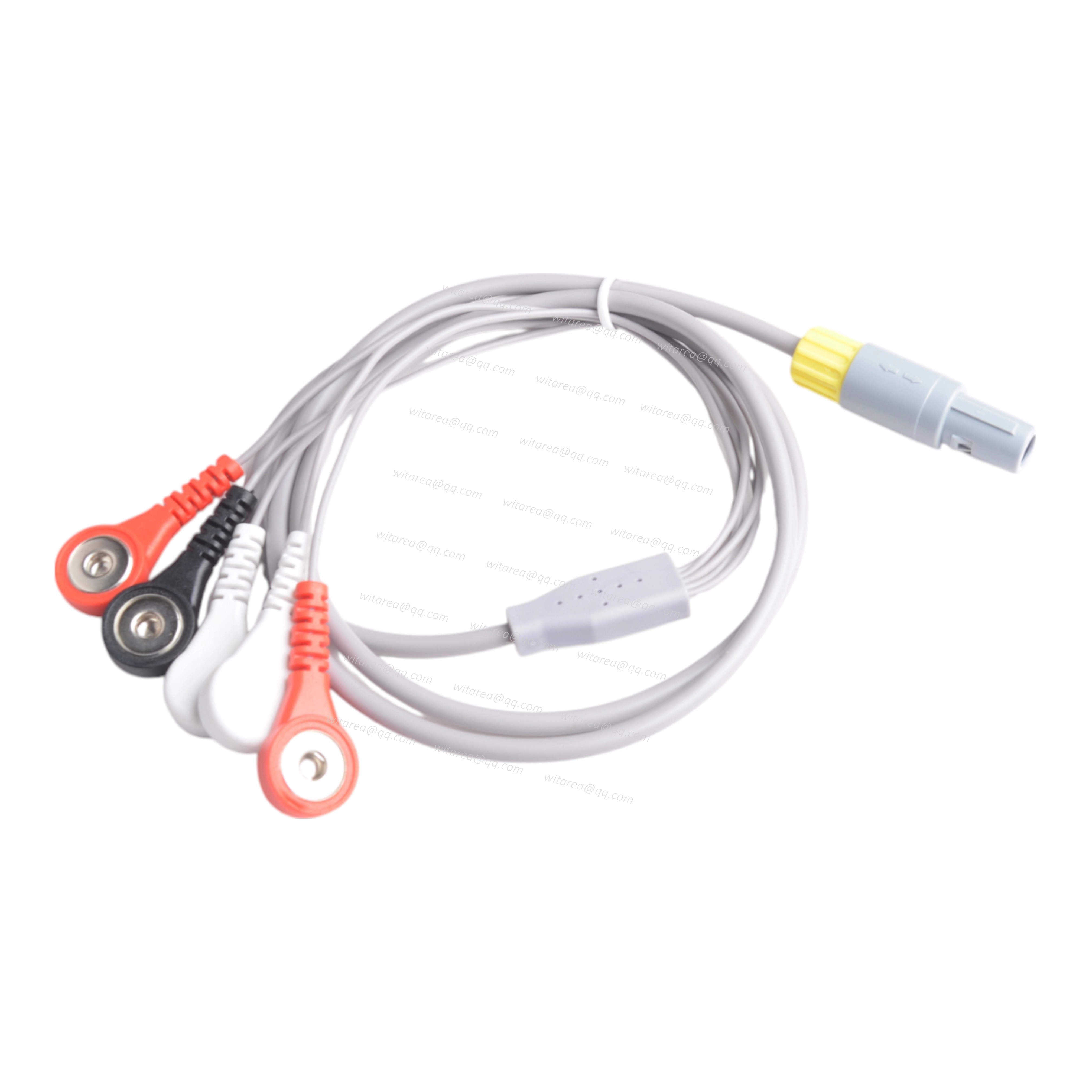LEMO 5pin Connector To 5 Leads Electrode Snap Cable