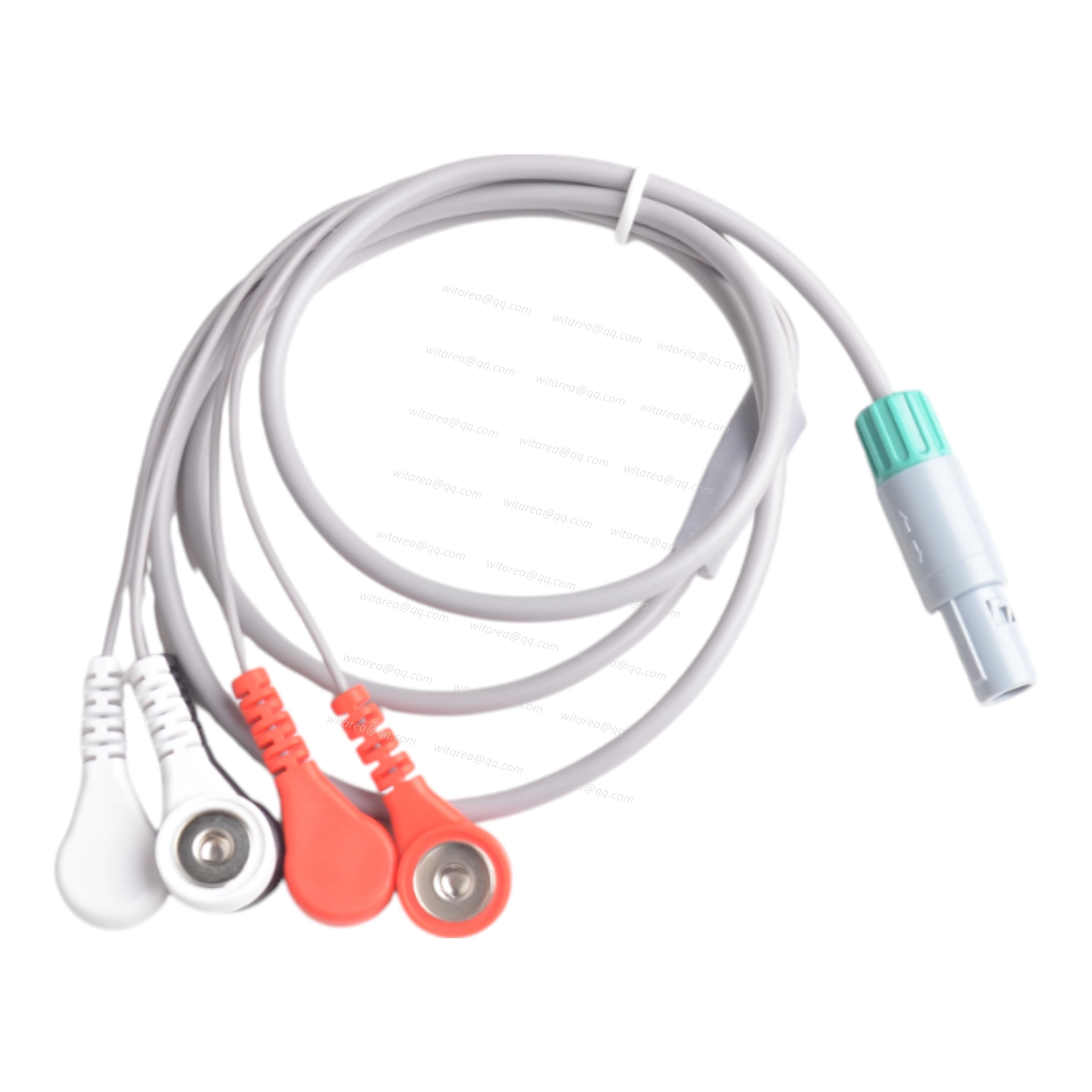 LEMO 5pin Connector To 5 Leads Electrode Snap Cable