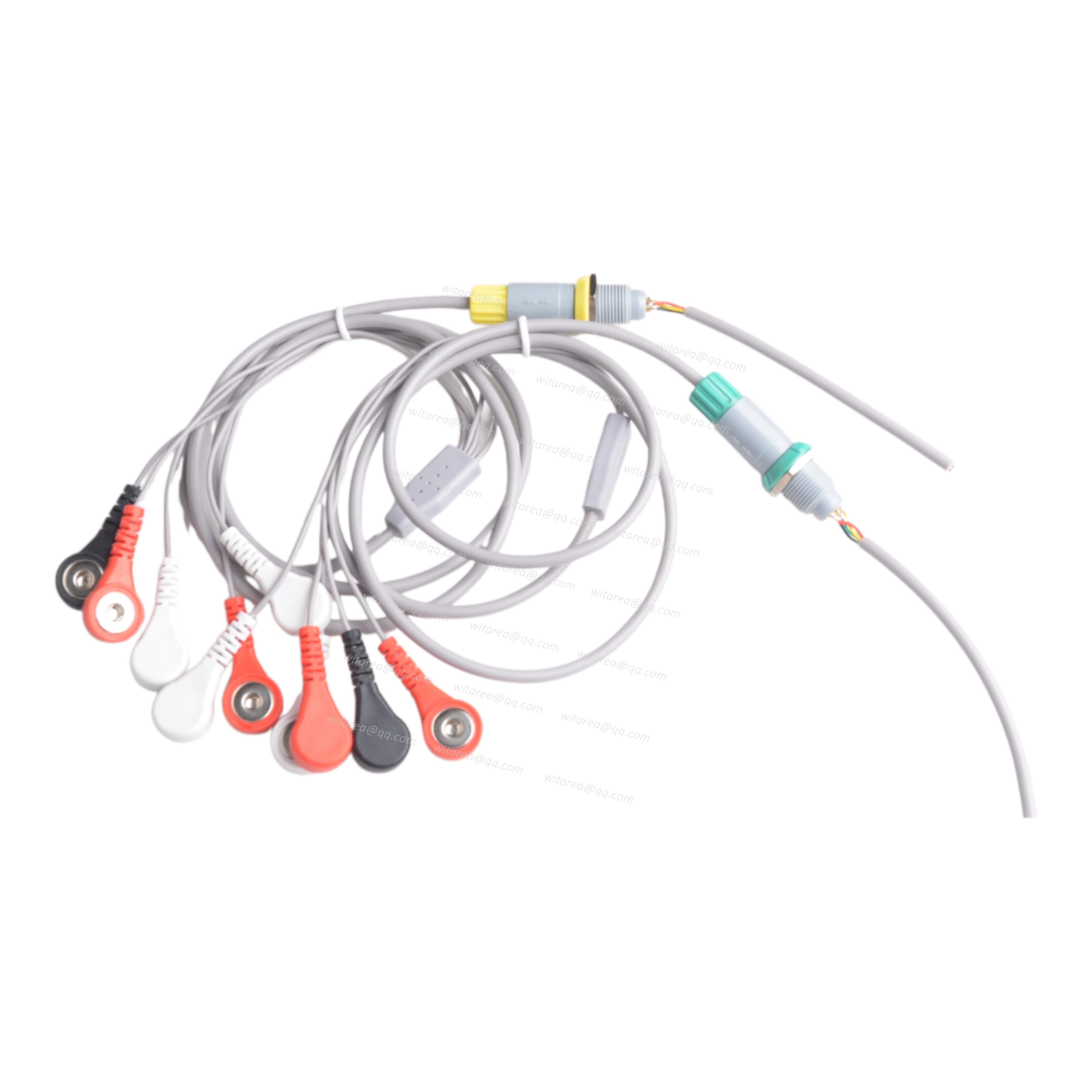 LEMO 5pin Connector To 5 Leads Electrode Snap Cable