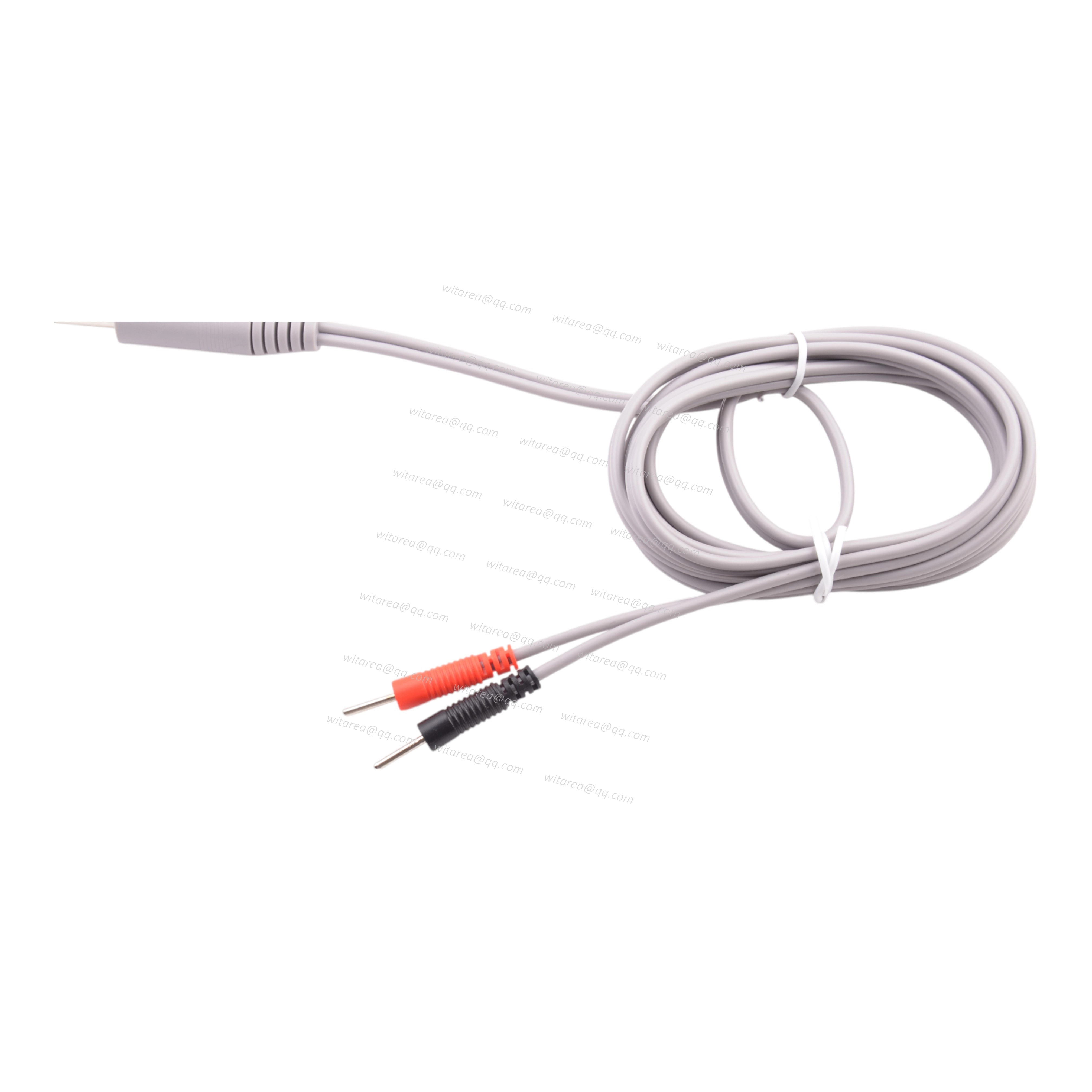 6.35mm Audio Jack To 2-Pin Needle Electrode Cable