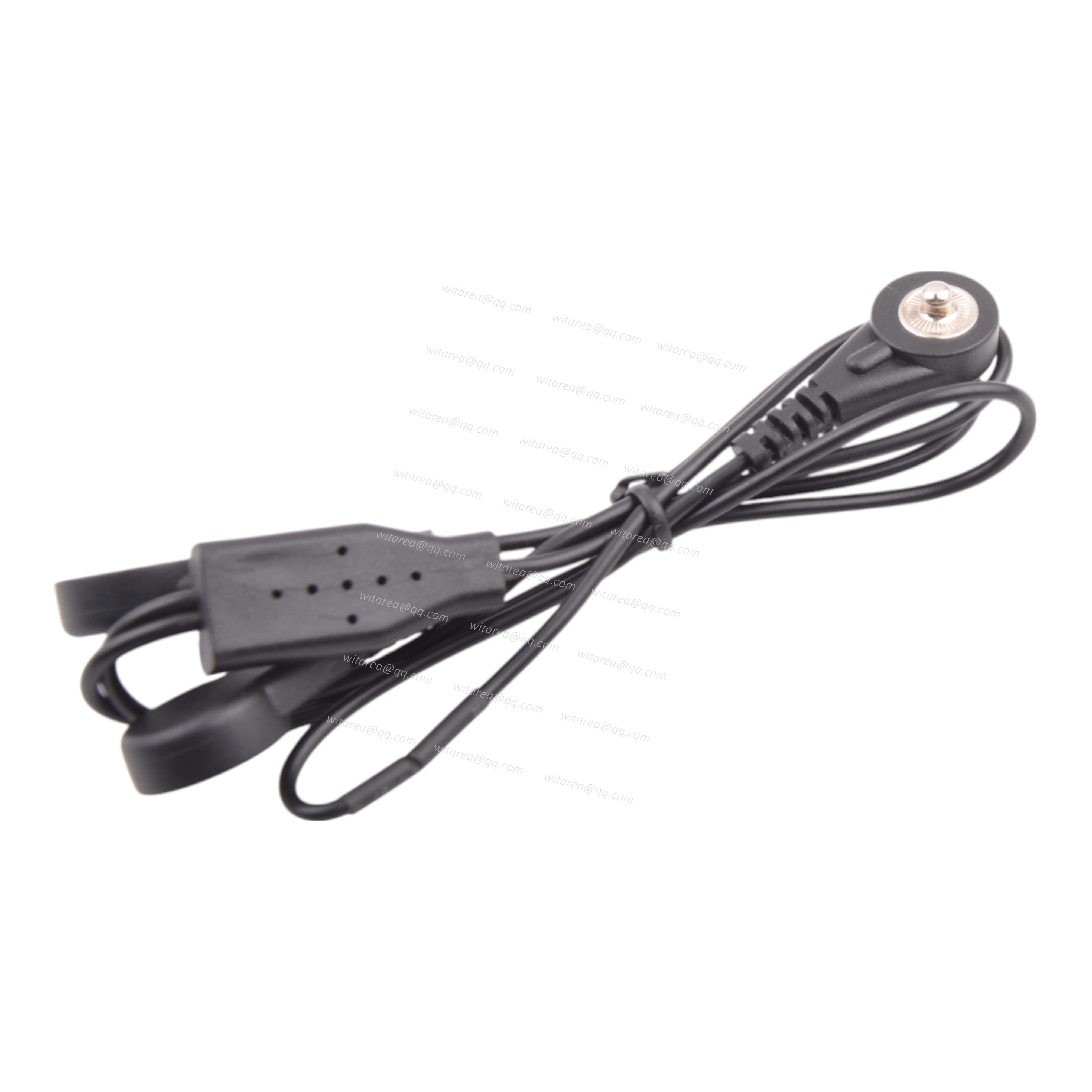 Electrode Snap male to dual Electrode Snap female cable