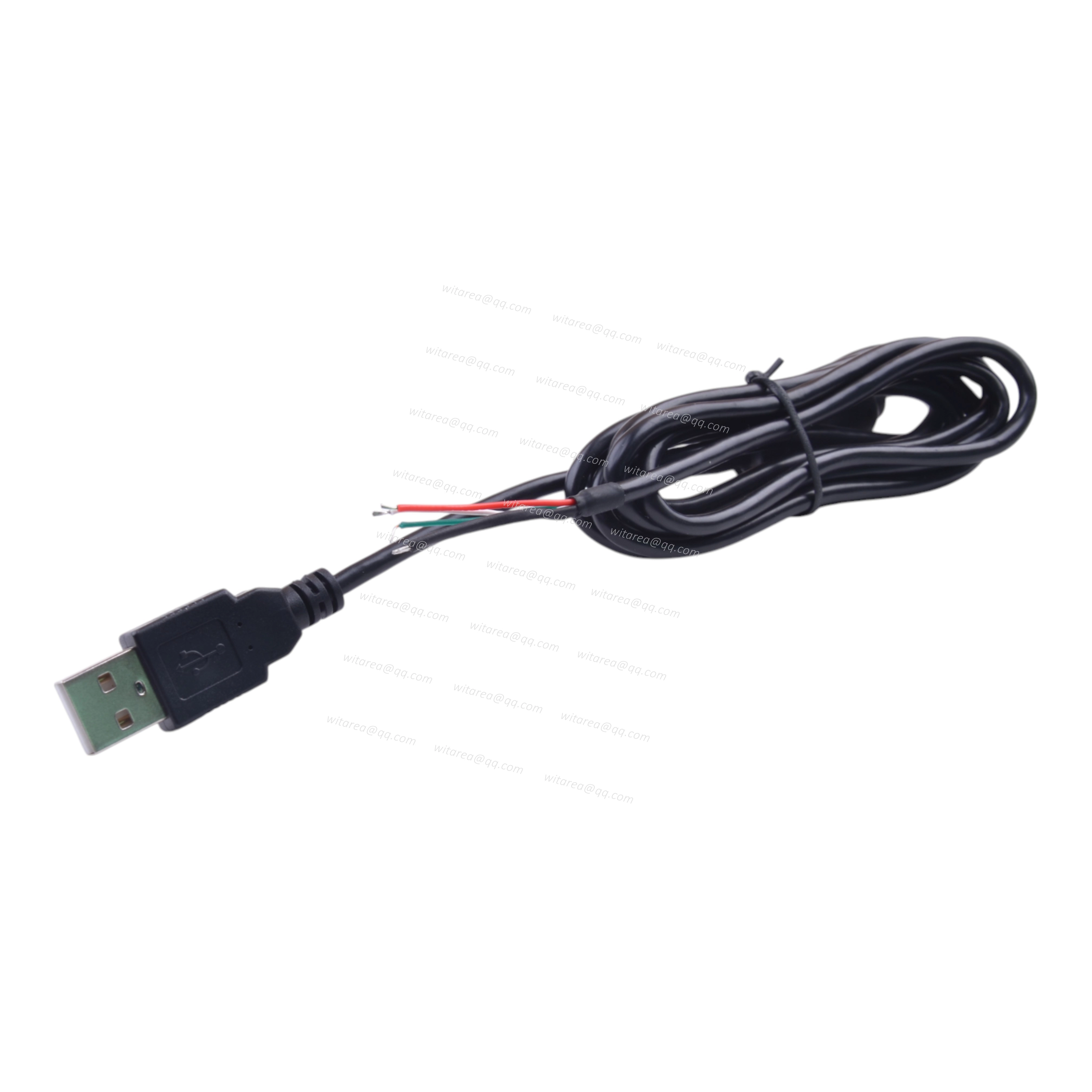 USB AM To Open Ended Cable With Ferrite Bead