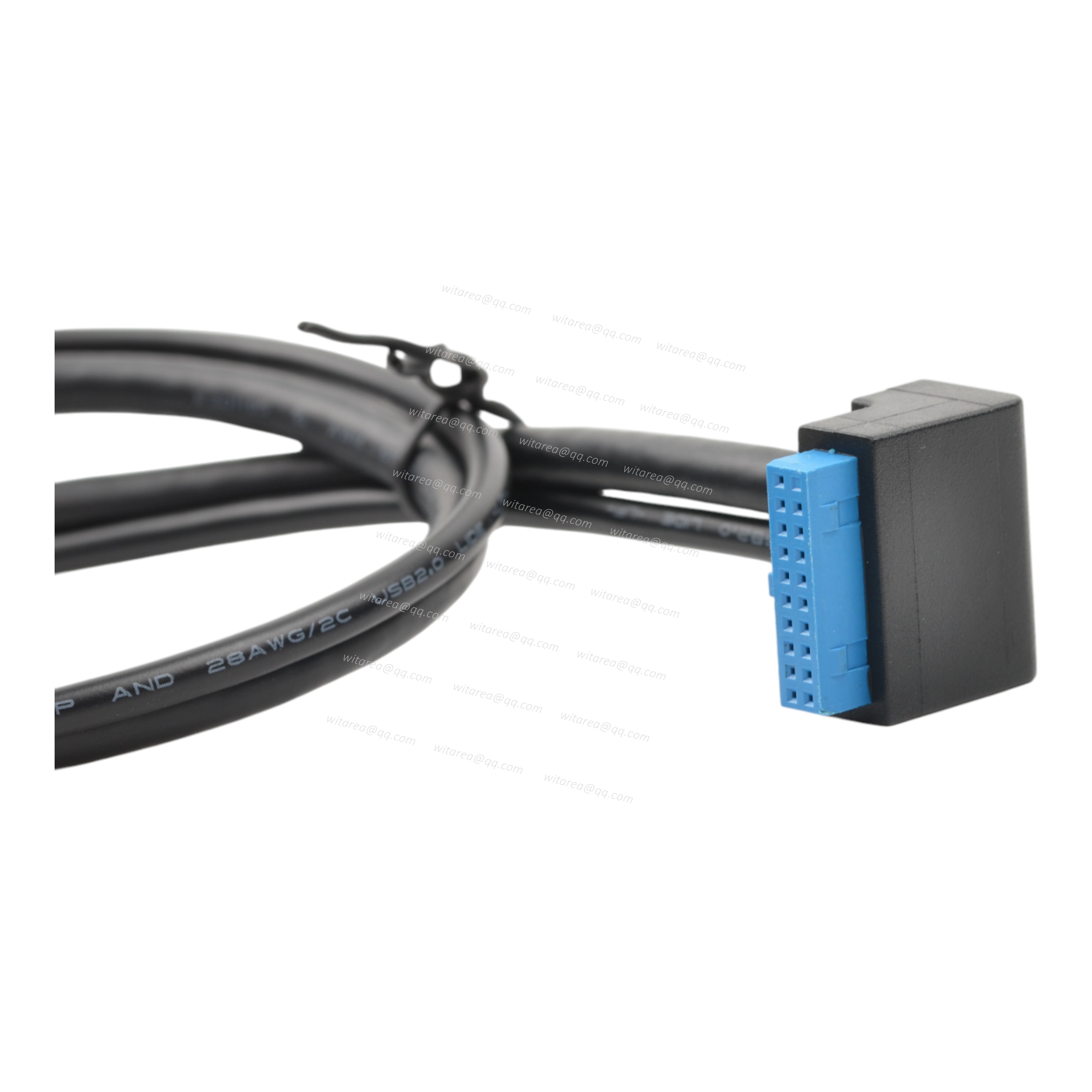 Up/Down Angled USB 3.0 A Female To 20 Pin Motherboard Header Cable with JST Connector