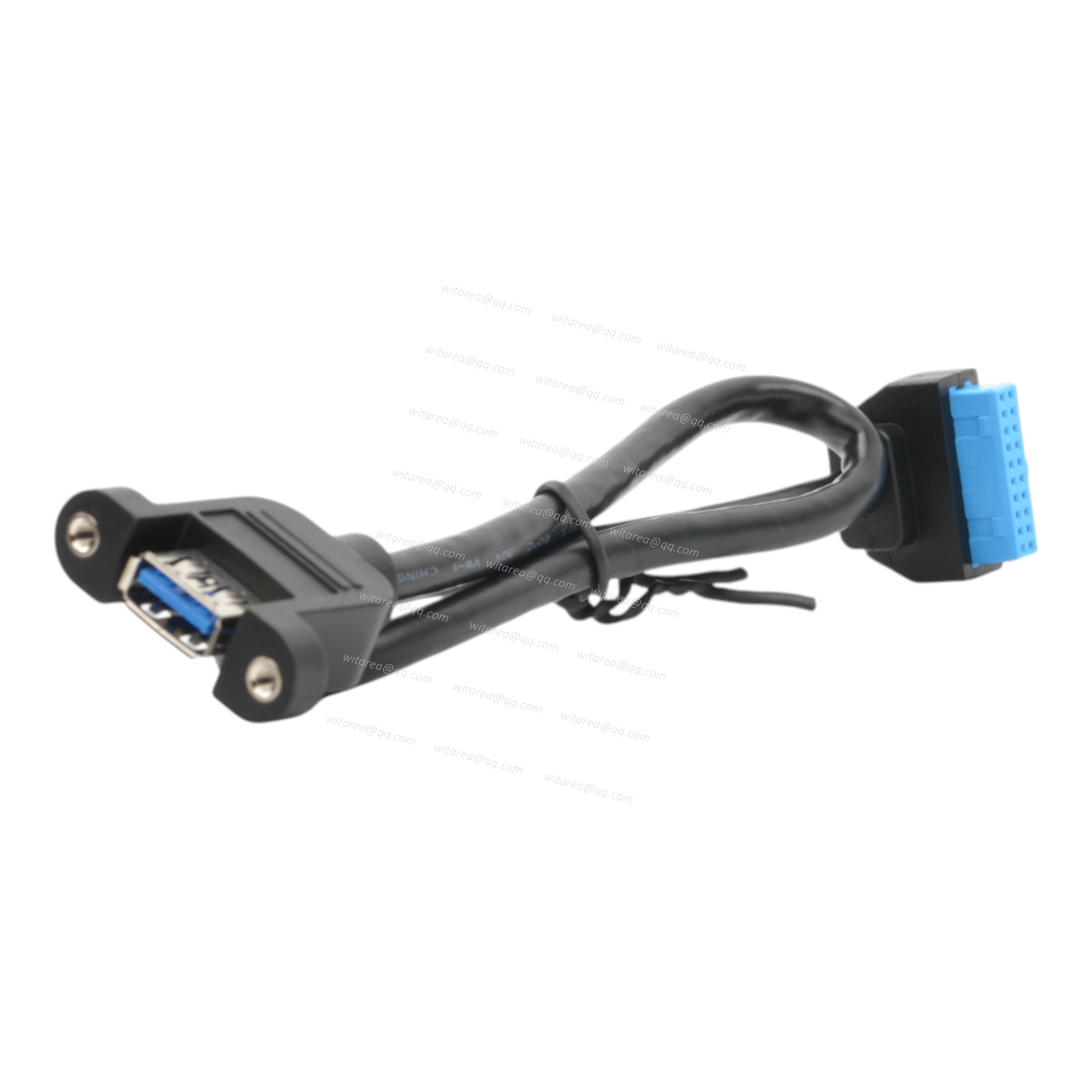Panel Mount USB 3.0 A Female To 20 Pin Motherboard Header Cable