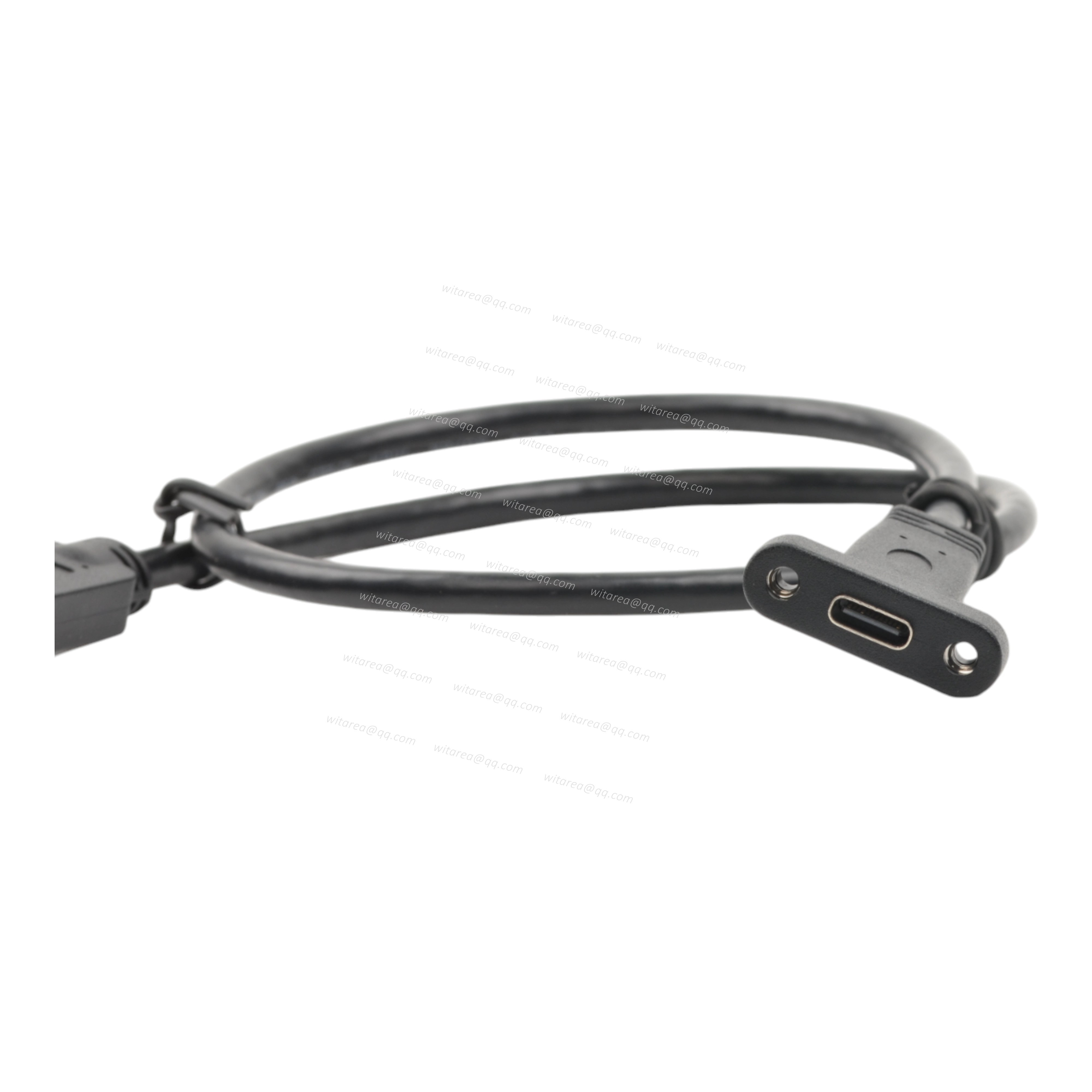 Type E Male To Panel Mount USB C Female Cable