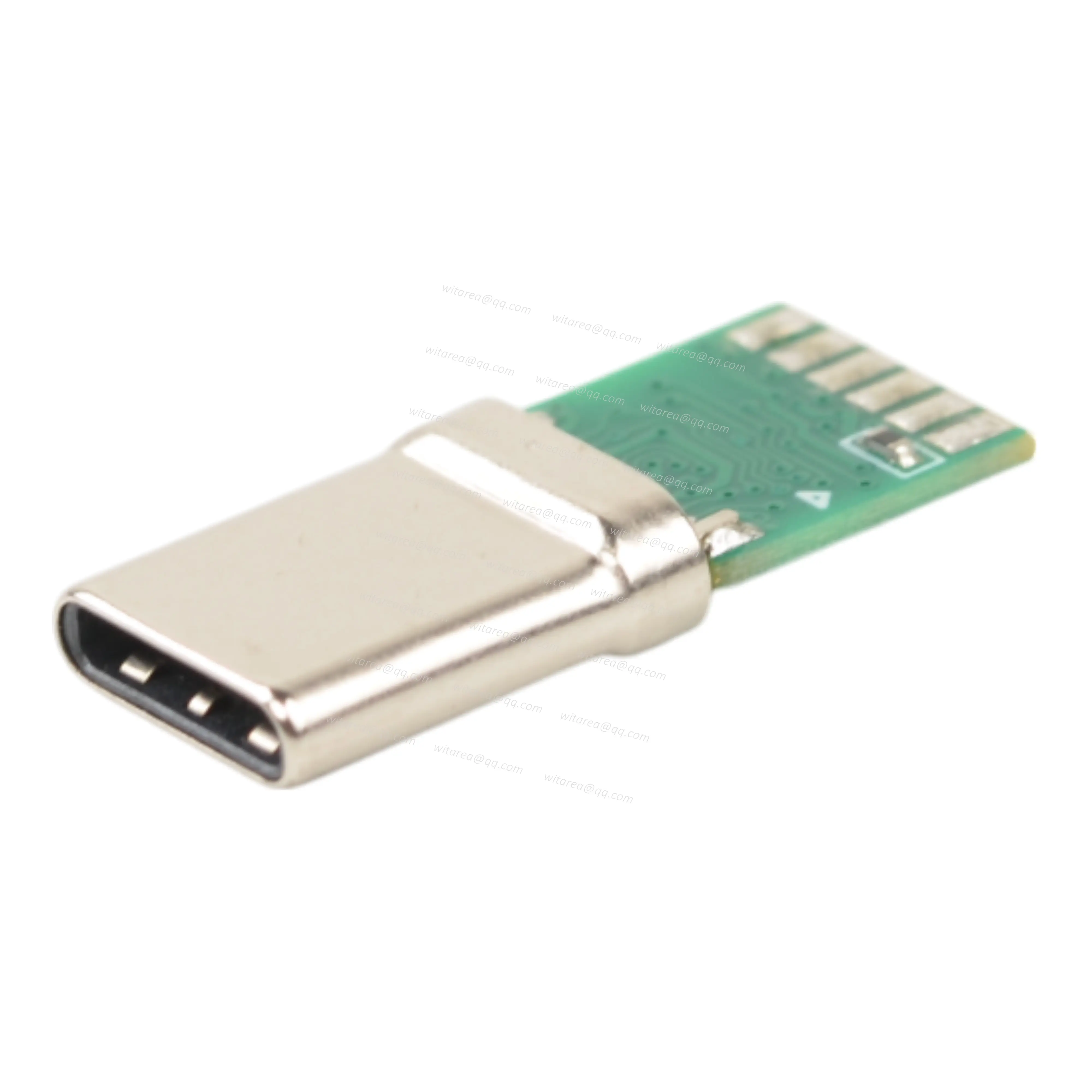 Custom USB Type-C Male Plug For Wiring And PCB Connection