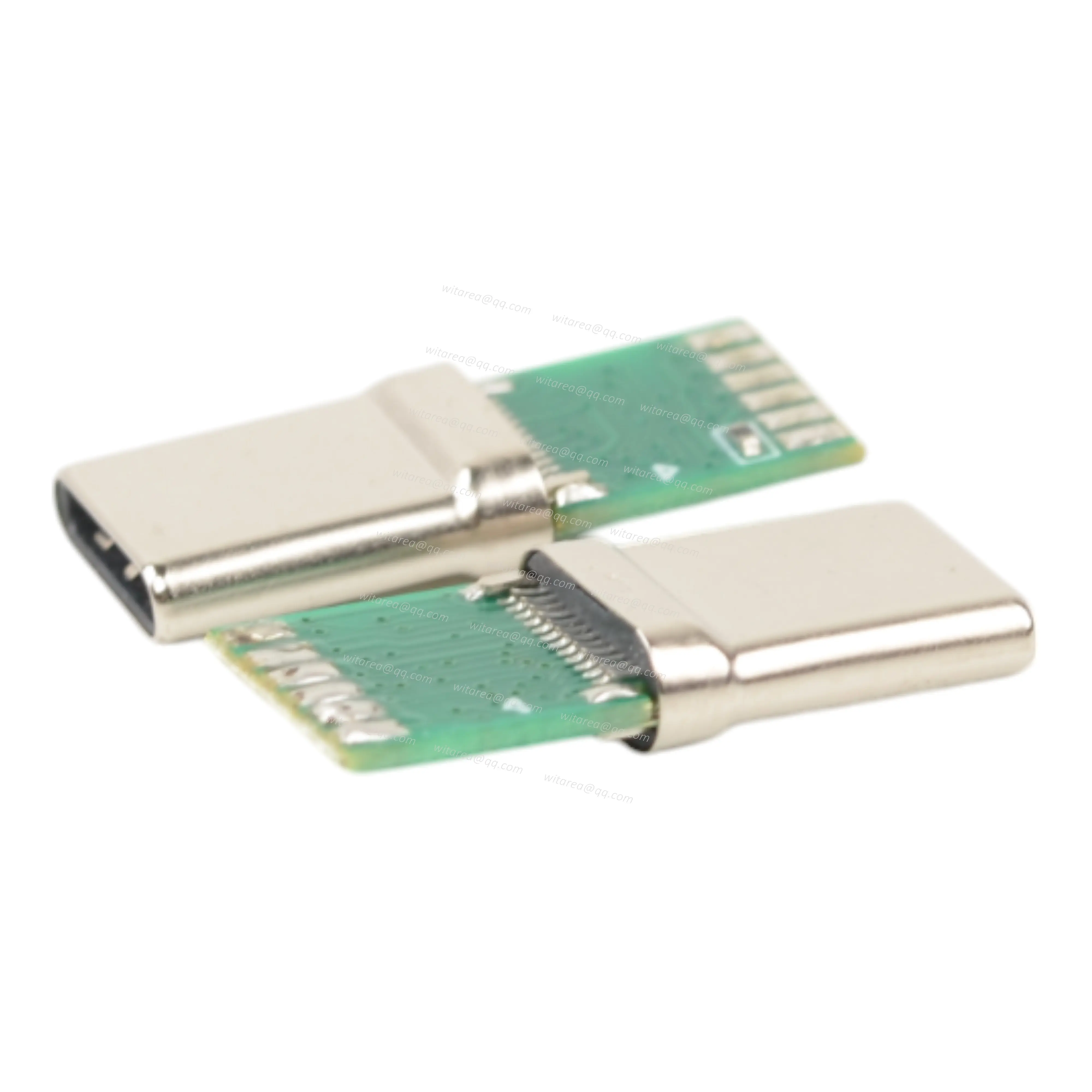 Custom USB Type-C Male Plug For Wiring And PCB Connection