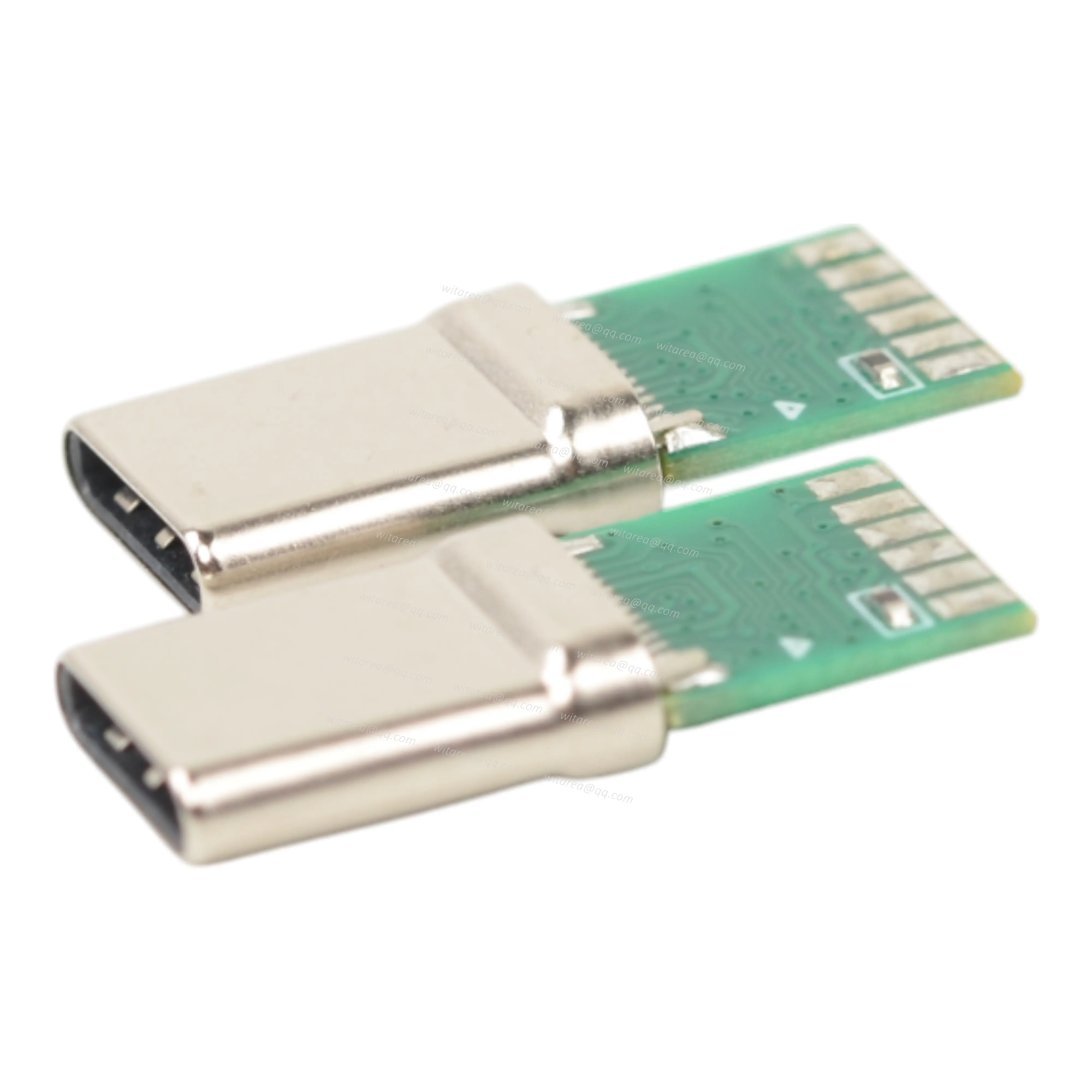 Custom USB Type-C Male Plug For Wiring And PCB Connection