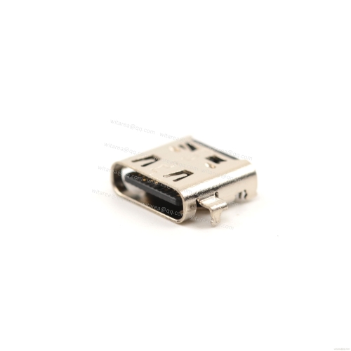 USB4 TYPE C 24P Receptacle Mid-mount,off-set SMT,CH=0.5mm L= 8.17mm