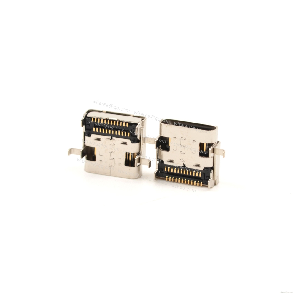 USB4 TYPE C 24P Receptacle SMT CH=1.57 Solder peg 0.8mm