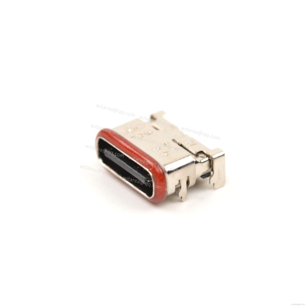 USB2.0 TYPE C 16P SMT waterproof receptacle  CH=1.82mm,L=7.6mm