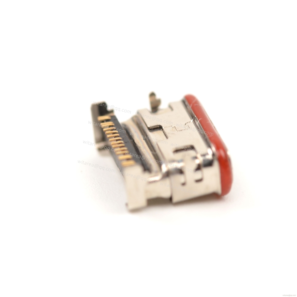 USB2.0 TYPE C 16P SMT waterproof receptacle  CH=1.82mm,L=7.6mm