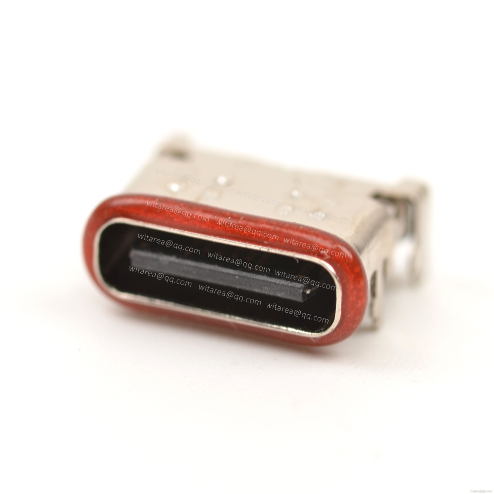 USB2.0 TYPE C 16P SMT waterproof receptacle  CH=1.82mm,L=7.6mm