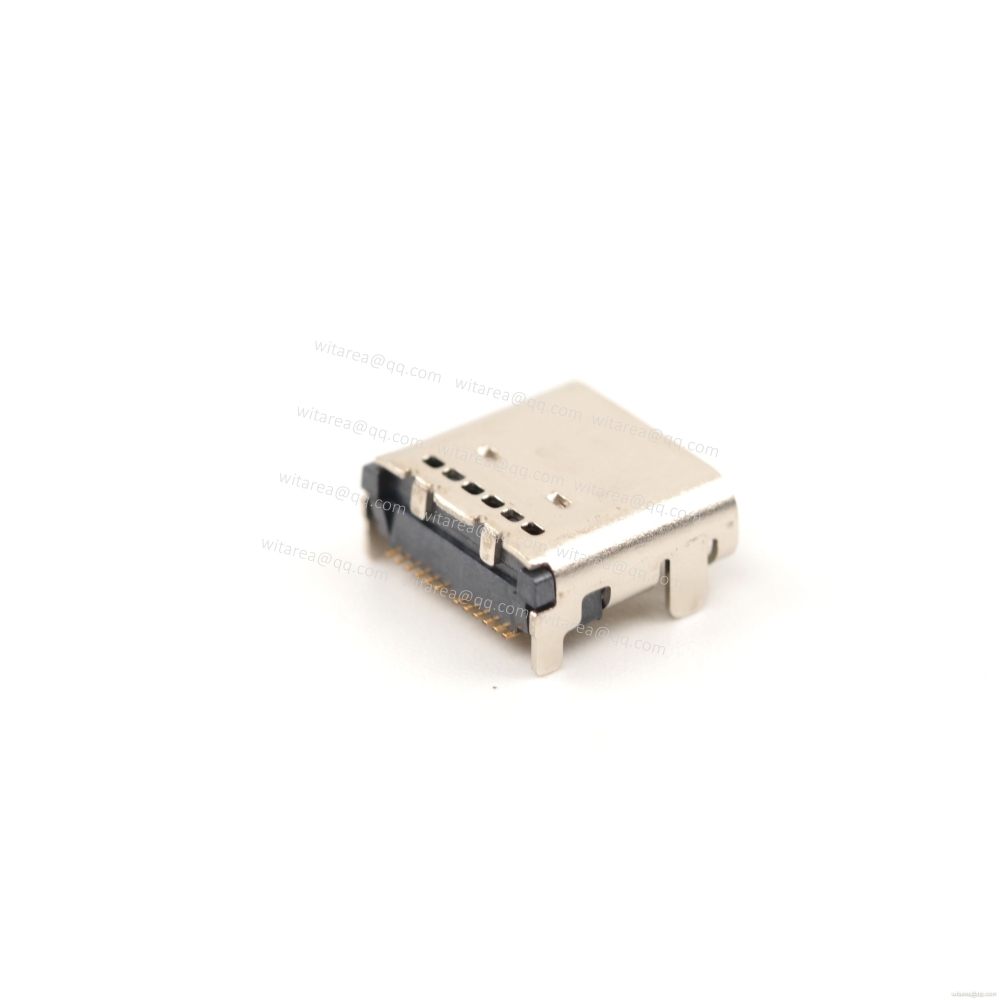 USB3.1 TYPE C 24P top-mount dual-row SMT receptacle, molex type,CH=1.68mm,L=7.9mm