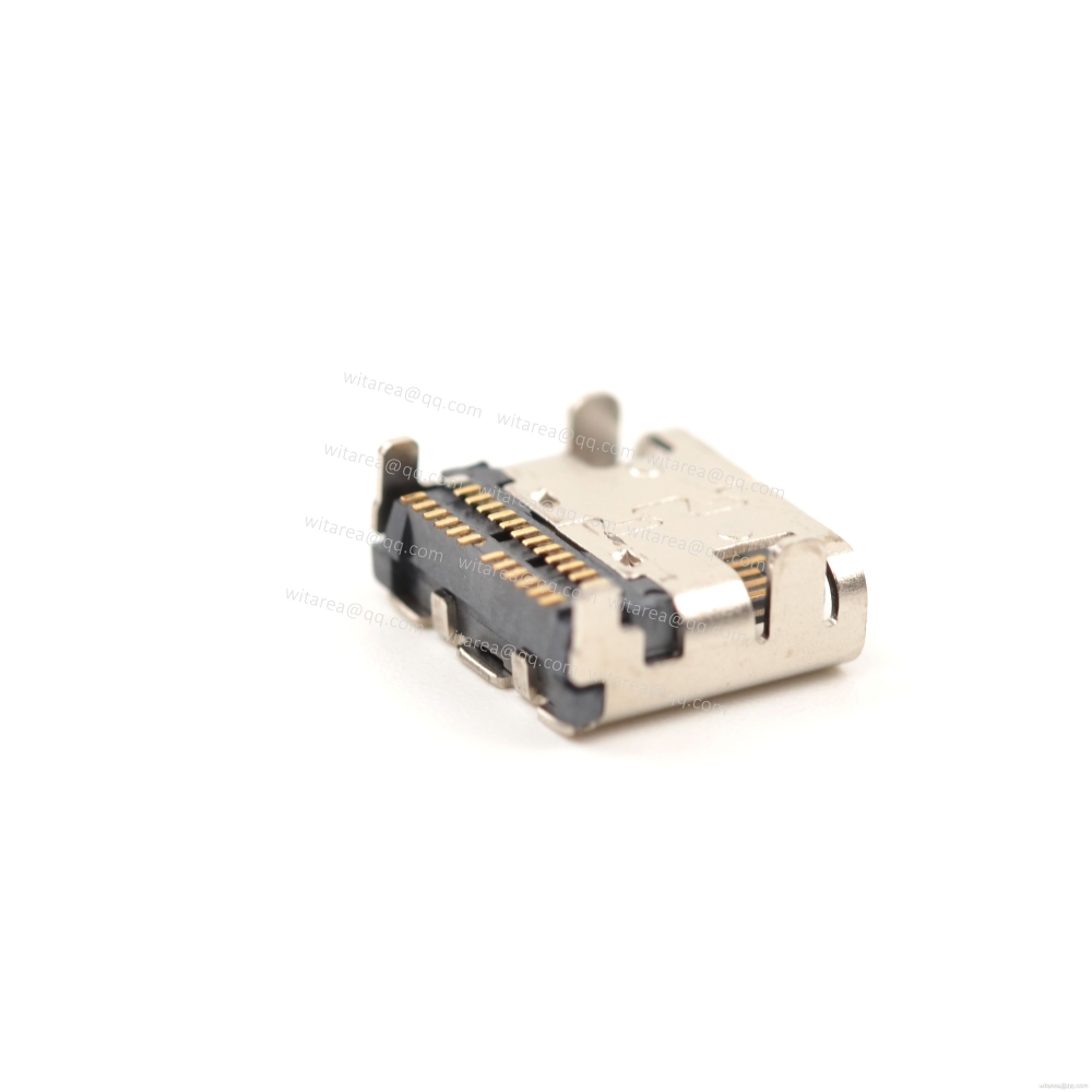 USB3.1 TYPE C 24P top-mount dual-row SMT receptacle, molex type,CH=1.68mm,L=7.9mm