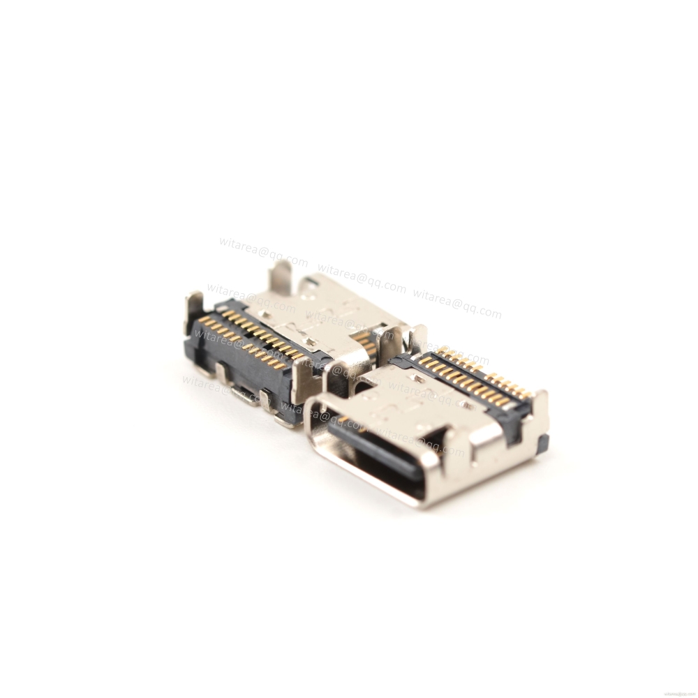 USB3.1 TYPE C 24P top-mount dual-row SMT receptacle, molex type,CH=1.68mm,L=7.9mm