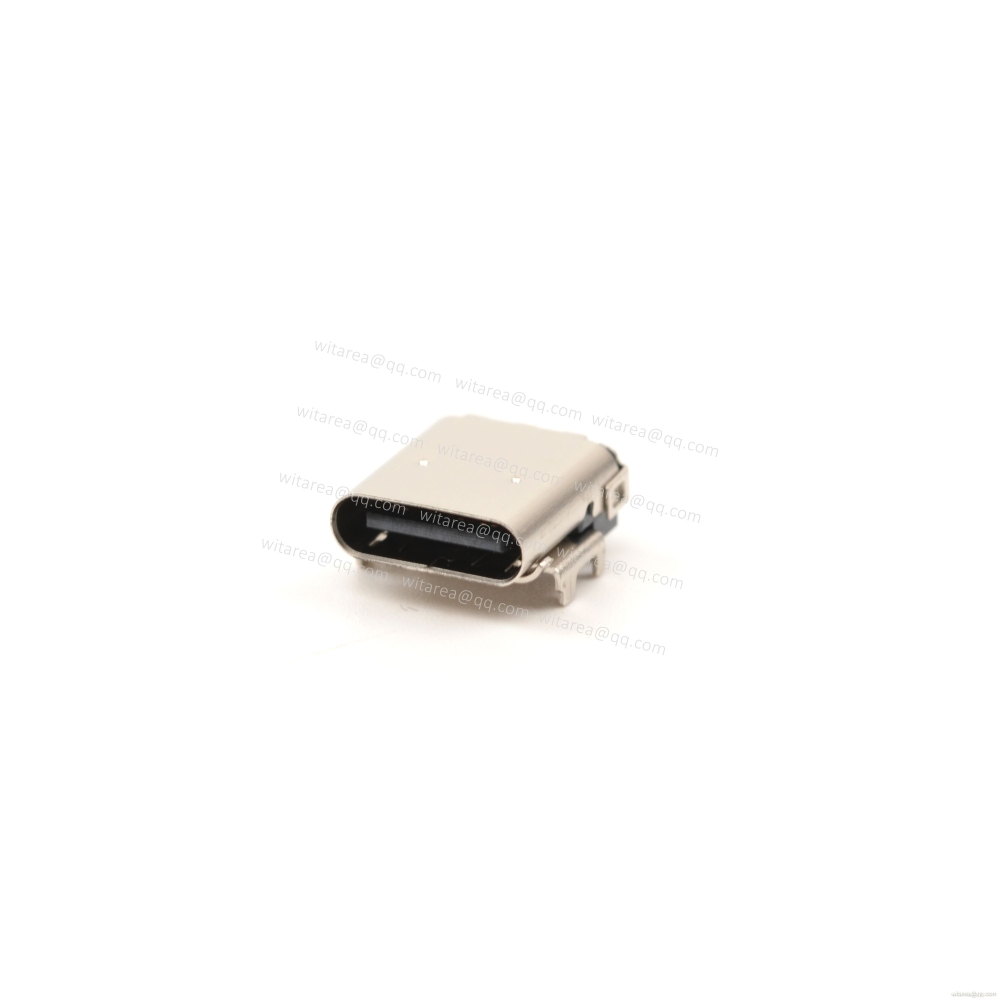 USB3.1 TYPE C 24P DIP+SMT receptacle,CH=2.53mm,L=9.6mm,48v 5A 240W