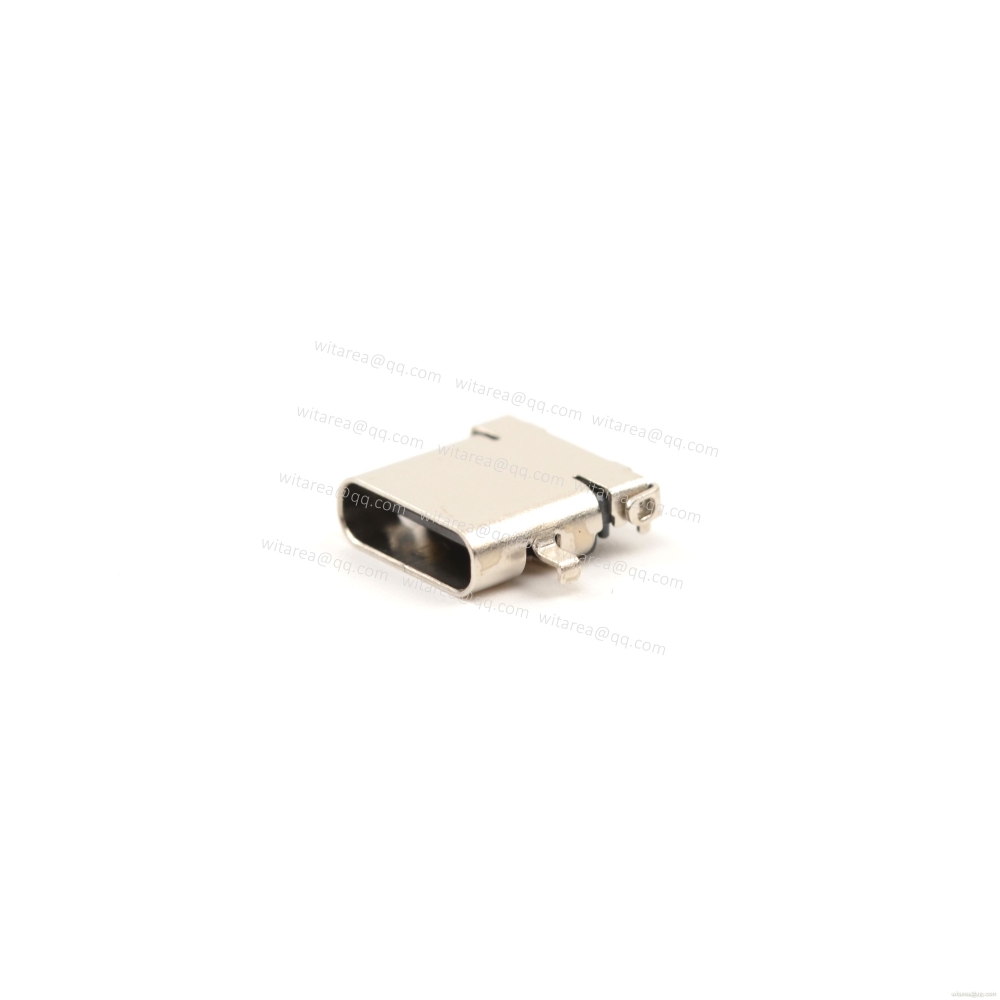 USB3.1 TYPE C 24P MID-MOUNT DIP+SMT RECEPTACLE,CH=0.32MM,L=10MM