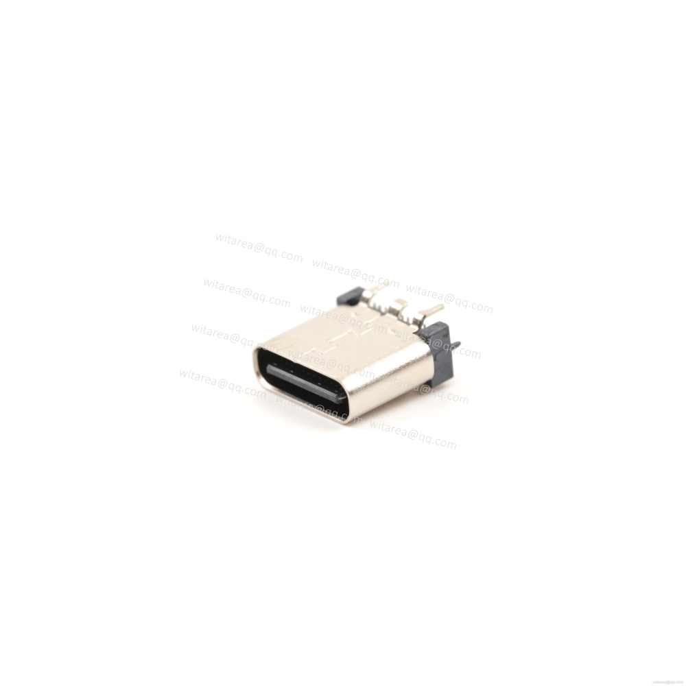 USB3.1 TYPE C 24P VERTICAL-MOUNT DUAL-ROW SMT RECEPTACLE ,H=8.8MM,L=8.8MM