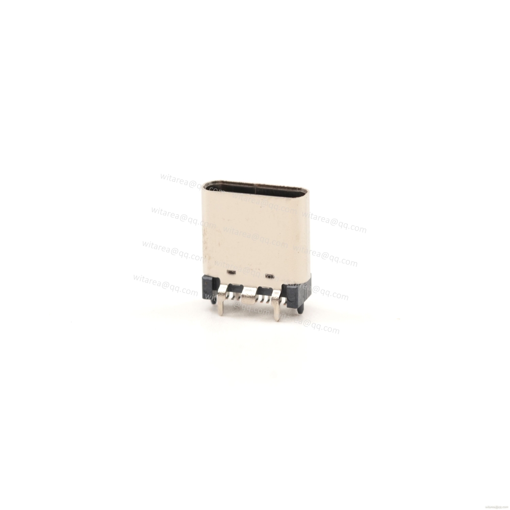 USB3.1 TYPE C 24P VERTICAL-MOUNT DUAL-ROW SMT RECEPTACLE ,H=9.25MM,L=9.25MM
