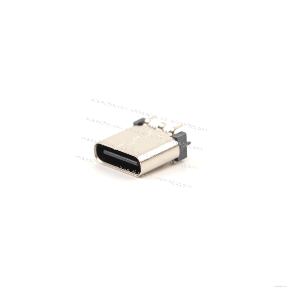 USB3.1 TYPE C 24P VERTICAL-MOUNT DUAL-ROW SMT RECEPTACLE ,H=9.25MM,L=9.25MM