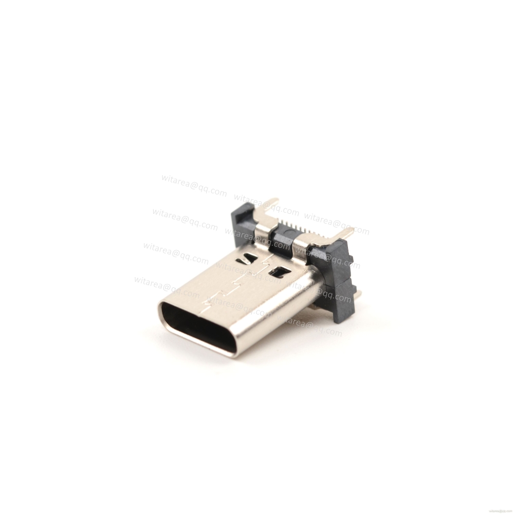USB3.1 TYPE C 24P VERTICAL-MOUNT DUAL-ROW SMT RECEPTACLE ,H=13MM,L=13MM