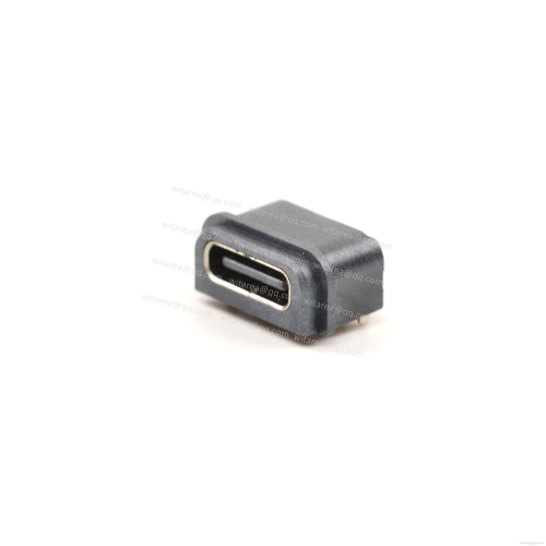 USB2.0 TYPE C 16P SMT waterproof receptacle  CH=3.18mm,L=7.9mm